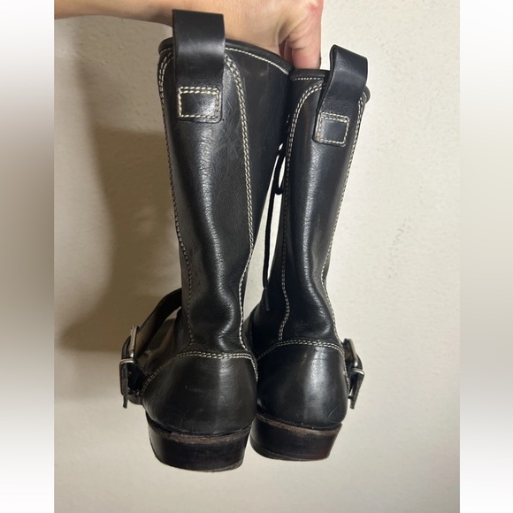 JOHN FLUEVOG EARL OF WARWICKS COVENTRY Lace-Up LEATHER BOOTS Men 9, W 11.5 RARE main image 6